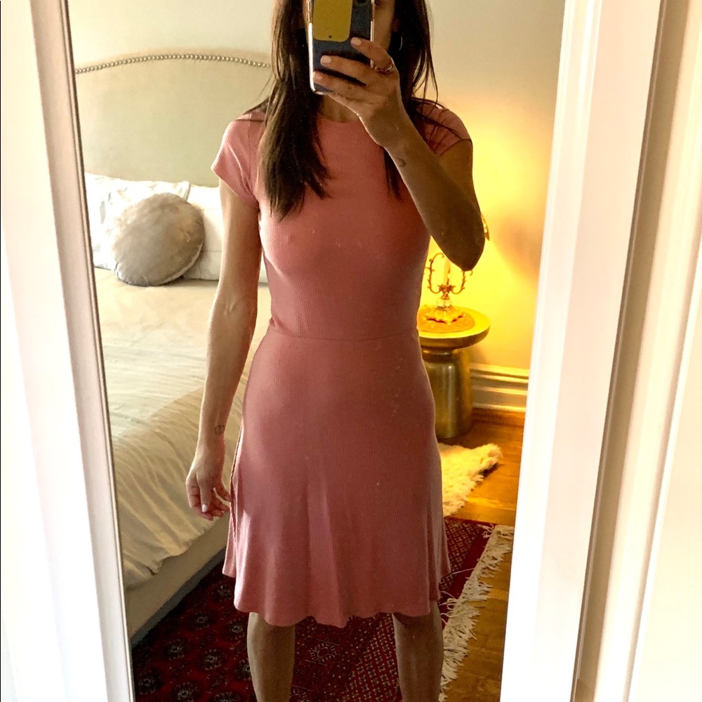 Blush REFORMATION jersey dress